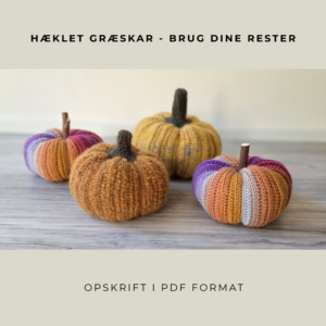 Hæklet græskar - opskrift | Brug dine garnrester
